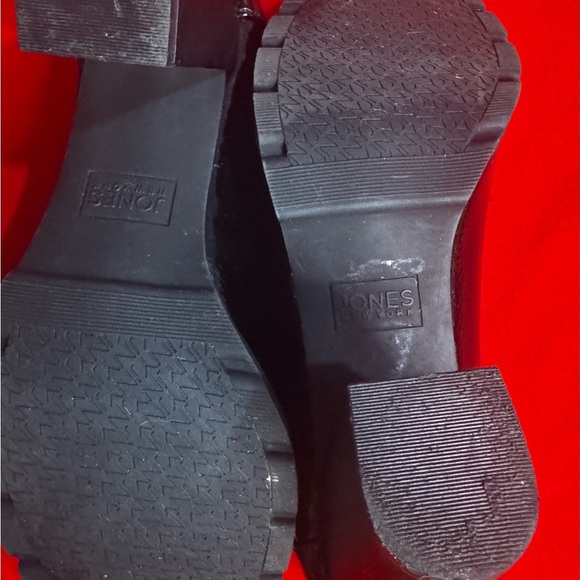 Jones New York Cyrusa Women’s Black Patent Loafer Heels Size 8.5W - Pre-Owned - Picture 4 of 5